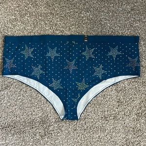 Torrid Blue/Rainbow Stars Cotton Mid-rise Cheeky Panty, 6X NWT